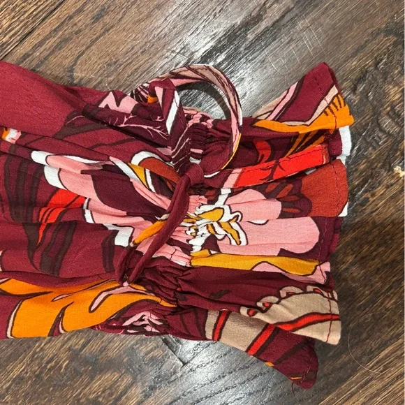 Gibson & Latimer Tie Neck Long Raglan Sleeve Floral Printed Dress Size XL - Picture 9 of 15